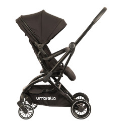 Premium baby Stroller Umbrella Max easy luxurious chair move 360 very small size when closing - black