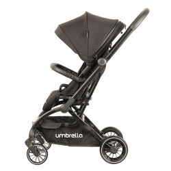 Premium baby Stroller Umbrella Max easy luxurious chair move 360 very small size when closing - black