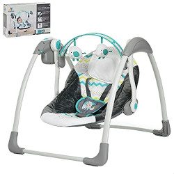 Mastela Deluxe Portable Baby Swing for Boys - Multi Color