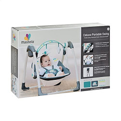 Mastela Deluxe Portable Baby Swing for Boys - Multi Color