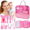 13pcs/Set Multifunction Complete Nursery Care Kit for Newborn Pink