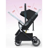 stroller umbrella flip arm x7 high quality -black