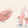 (حامل أطفال مريح للرضع حمالة أطفال مواجهة أمامية لحمل الأطفال على شكل كنغر للسفر من سن 0 إلى 24 شهرًا (احمر