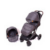 Belecoo Stroller x7 Wheel Coach Big Hand Trolley, Black