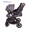 Belecoo Stroller x7 Wheel Coach Big Hand Trolley, Black