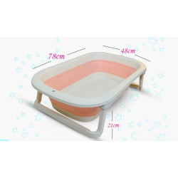 Children Folding Bath Tub pink