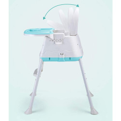 High Chair for Baby Kids,Safety Toddler Feeding Booster Seat Dining Table Chair with Cushion(Blue)