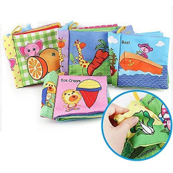 Tota Toys Set of Four Canvas Books for Baby