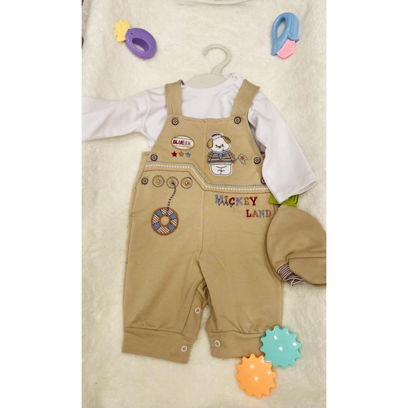 Jumpsuit(Mickey) panda shape 2 PCS. 1_2_3