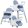 BAYBEE 4 IN 1CONVERTIBLE HIGH CHAIR FOR KIDS WITH ADJUSTABLE HEIGHT AND FOOTREST(blue)