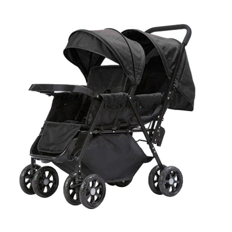 Stroller baby Twins Umbrella black