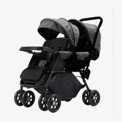 Stroller baby Twins Umbrella black