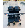 Stroller twins Umbrella high quality flip arm (black)