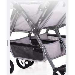 Stroller twins Umbrella high quality flip arm (black)