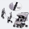 Twin baby stroller, some Umbrella, gray