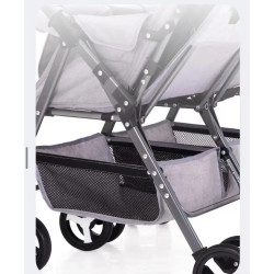 Twin baby stroller, some Umbrella, gray